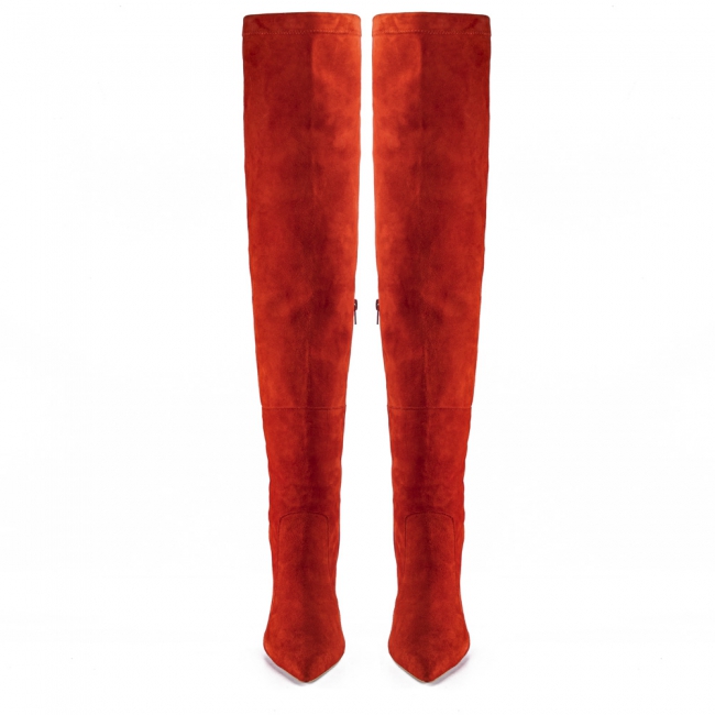 SUEDE THIGH HIGHT BOOTS