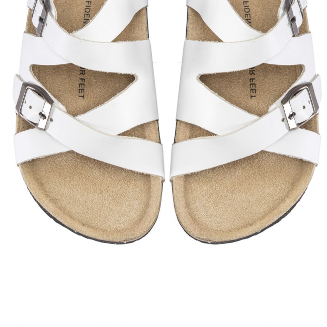 NATURAL LEATHER SANDALS