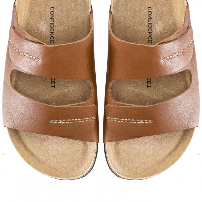 NATURAL LEATHER SANDALS