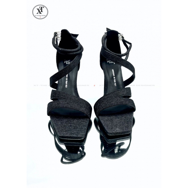 JEANS HIGH HELL SANDALS