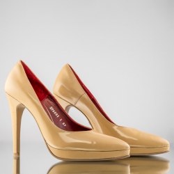 LEATHER PLATFORM PUMPS 0